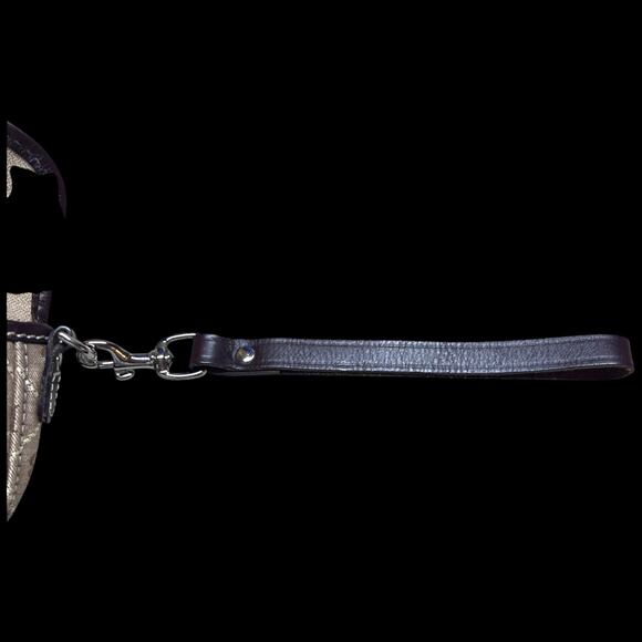 DOONEY AND BOURKE Flap Wristlet Leather Signature Logo Removable Strap DB142 - Picture 8 of 8